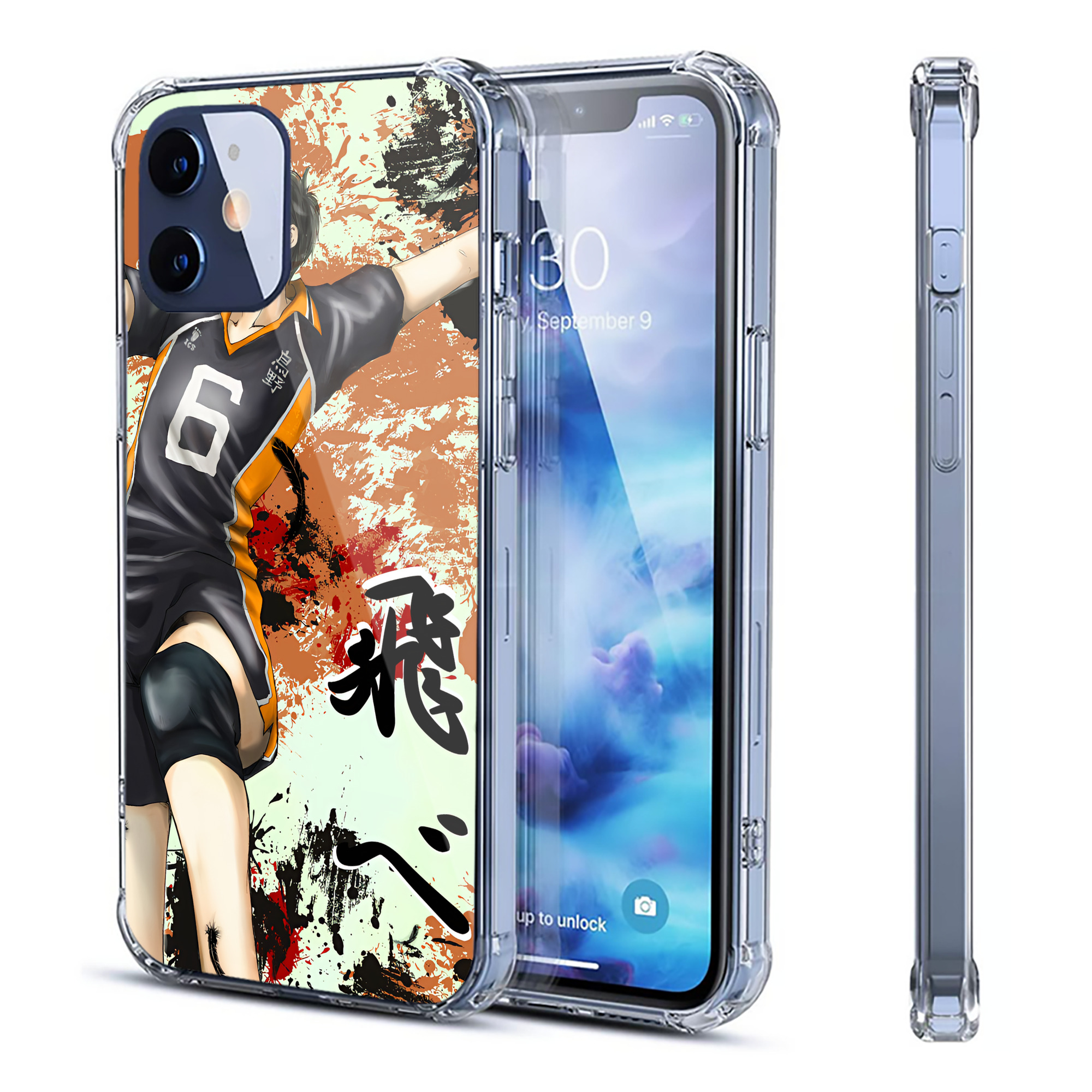 （画像用） ハイキュー!! Haikyu!! 【iPhone 12シリーズ対応】透明スマホケース（クリアソフトケース）